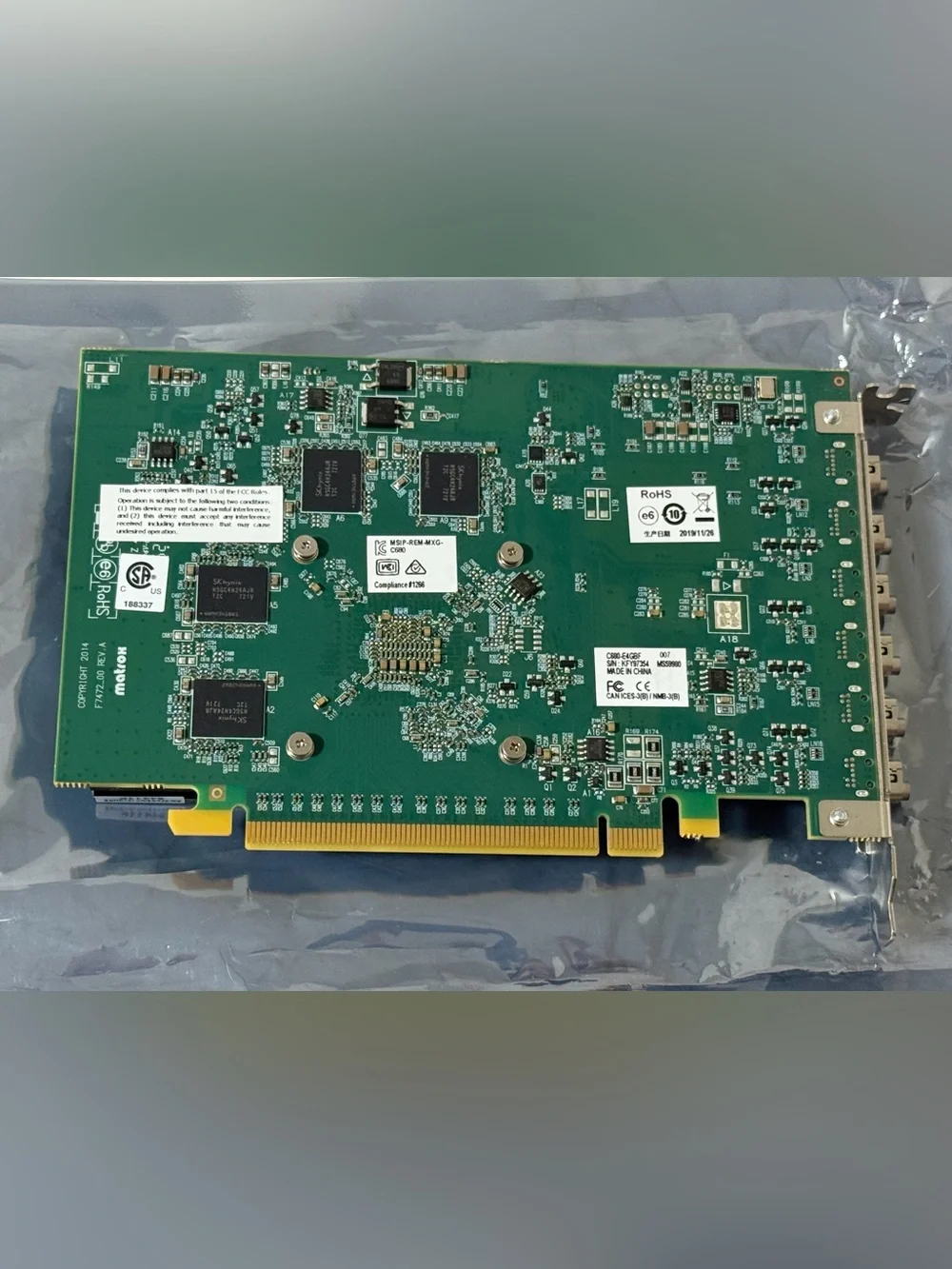 Matrox C680-E4GBF 4GB 6 Mini DP PCle Video Card + 3x Active Mini DP to HDMI